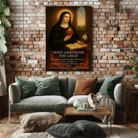 Saint Gertrude the Great Poster PosterGoat