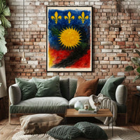 Vibrant Heraldic Design Poster