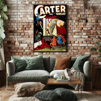 Carter the Great Magic Show Vintage Art Poster