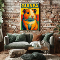 Guinea Pig Pop Art Poster