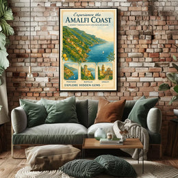 Amalfi Coast Travel Adventure Poster
