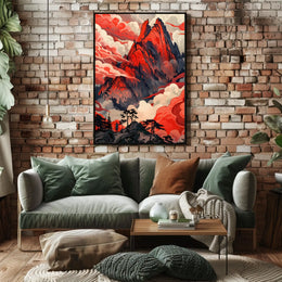 Majestic Peaks Poster