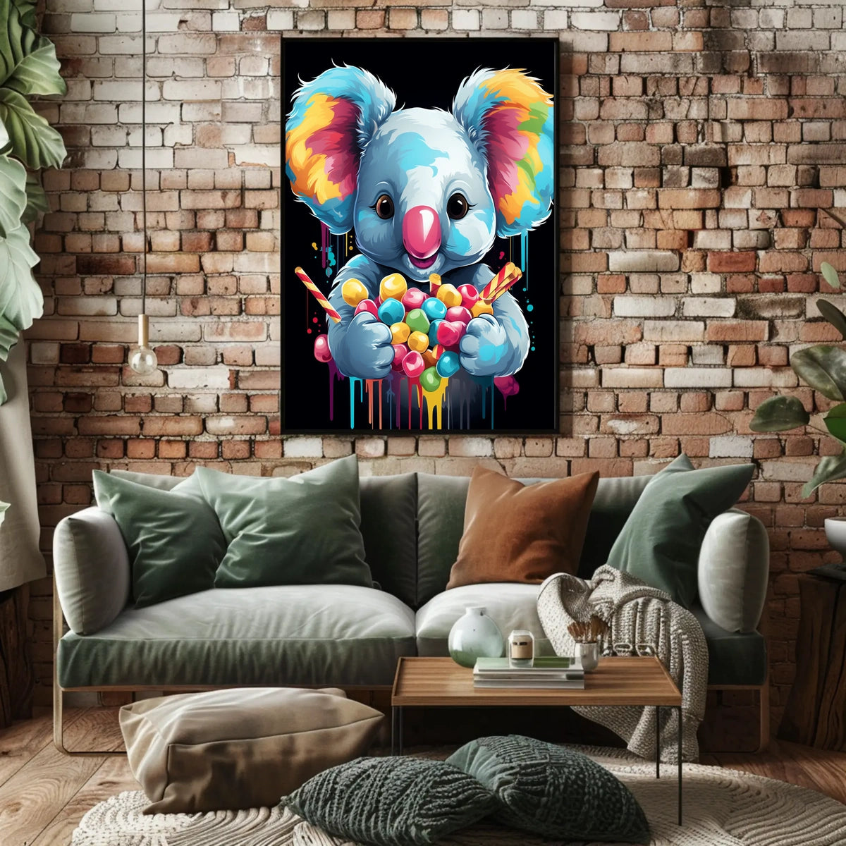 Colorful Koala Delight Poster
