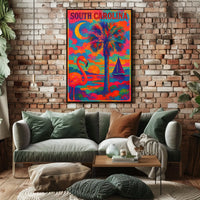 Vibrant South Carolina Poster