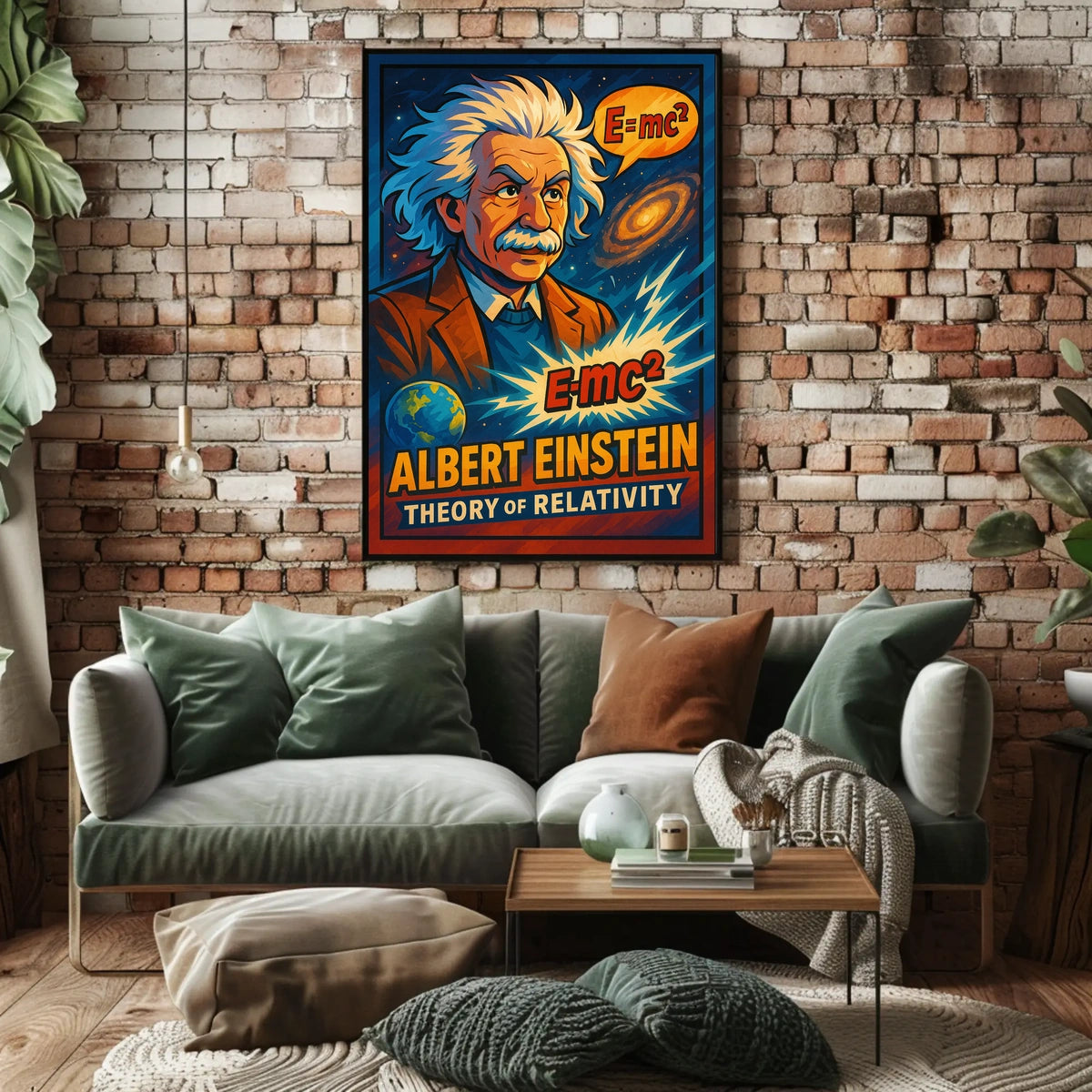 Einstein Relativity Vintage Poster