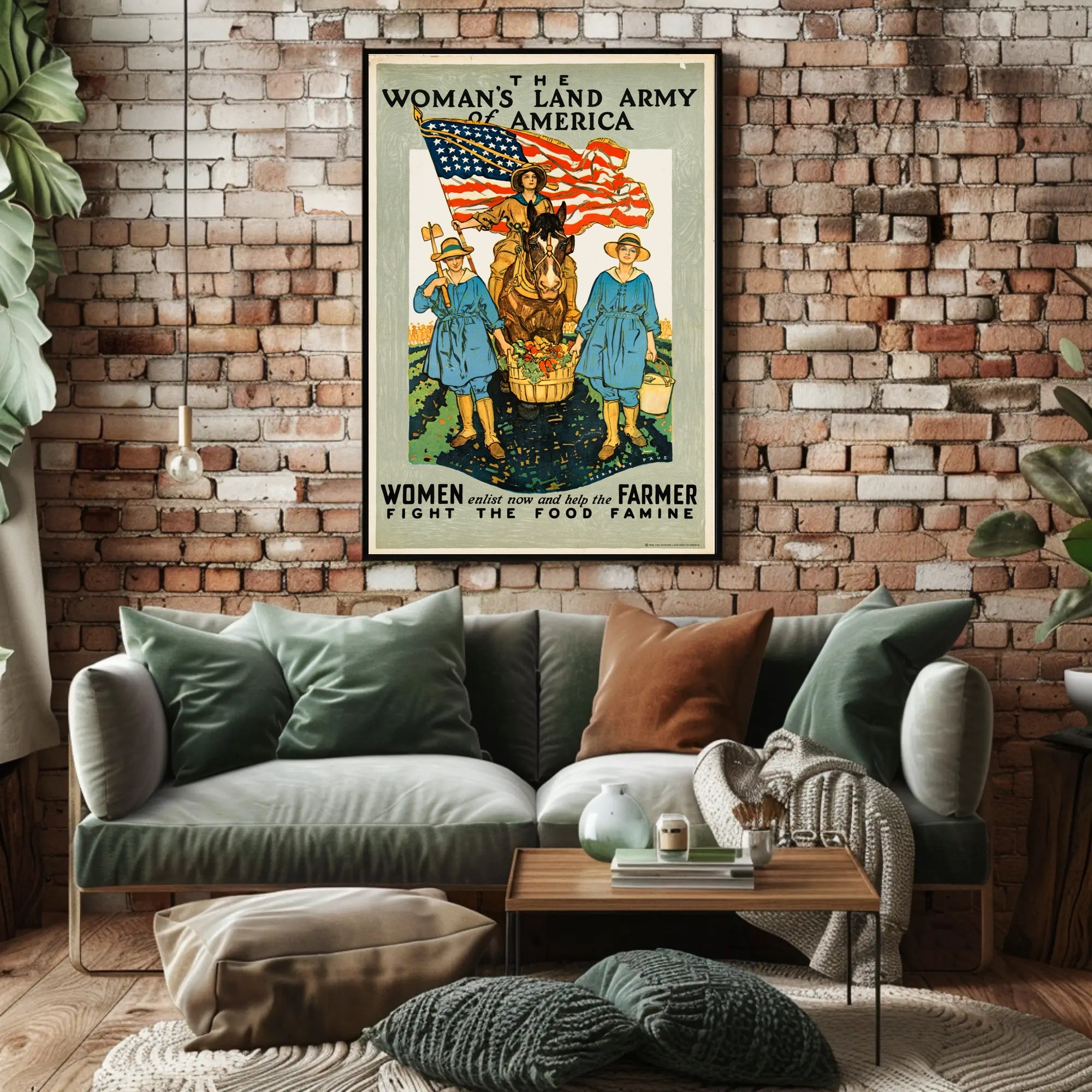 Women Empowerment in Agriculture: WWI Era Propaganda Poster