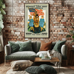 Women Empowerment in Agriculture: WWI Era Propaganda Poster