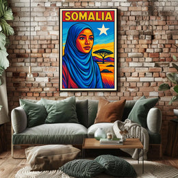 Somalia A Vibrant Tribute Poster