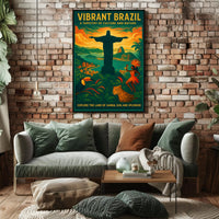Vibrant Brazil A Tapestry of Culture and Nature Poster