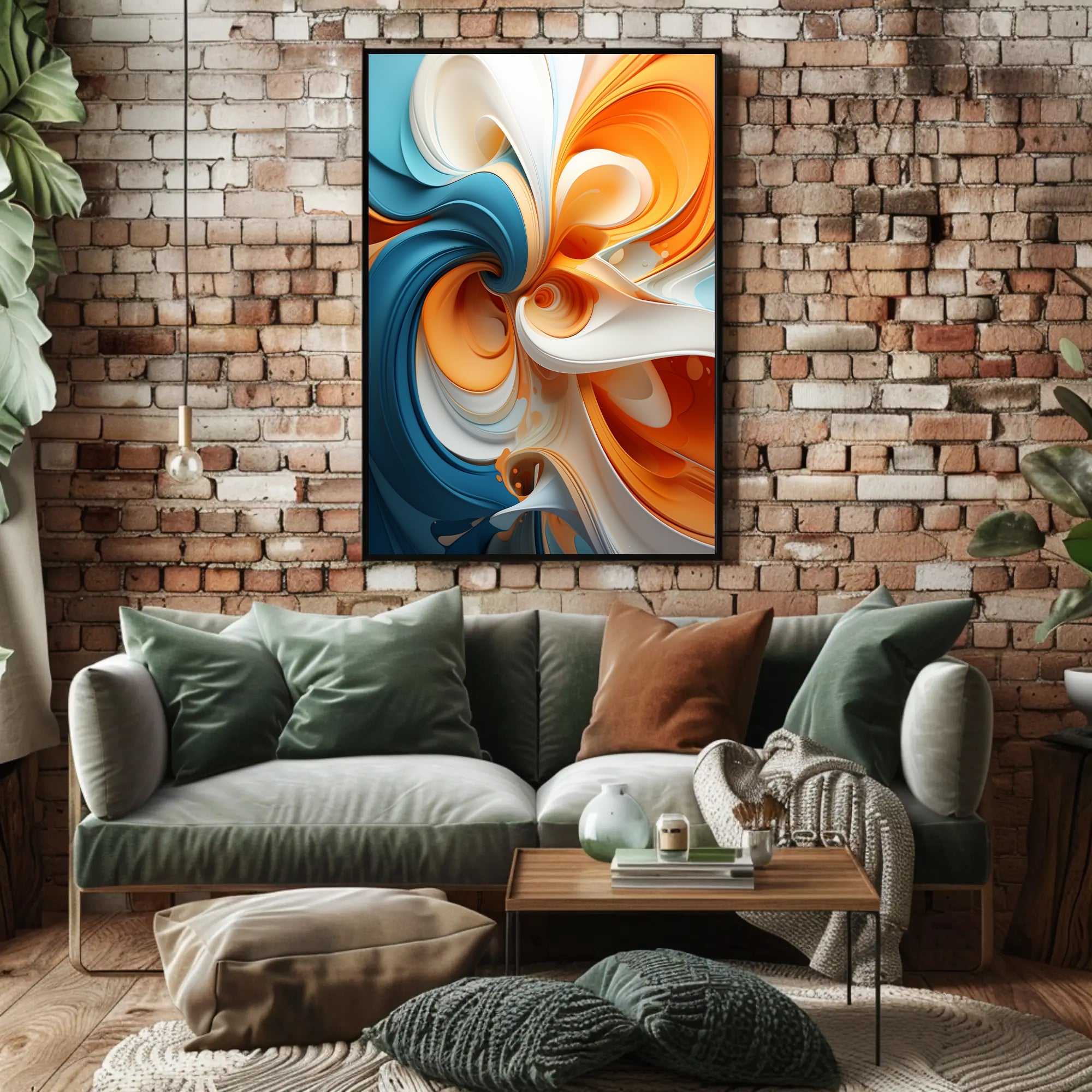 Abstract Swirl Of Colors Abstract Poster PosterGoat