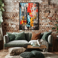 Statue of Liberty New York Travel Art Print Poster