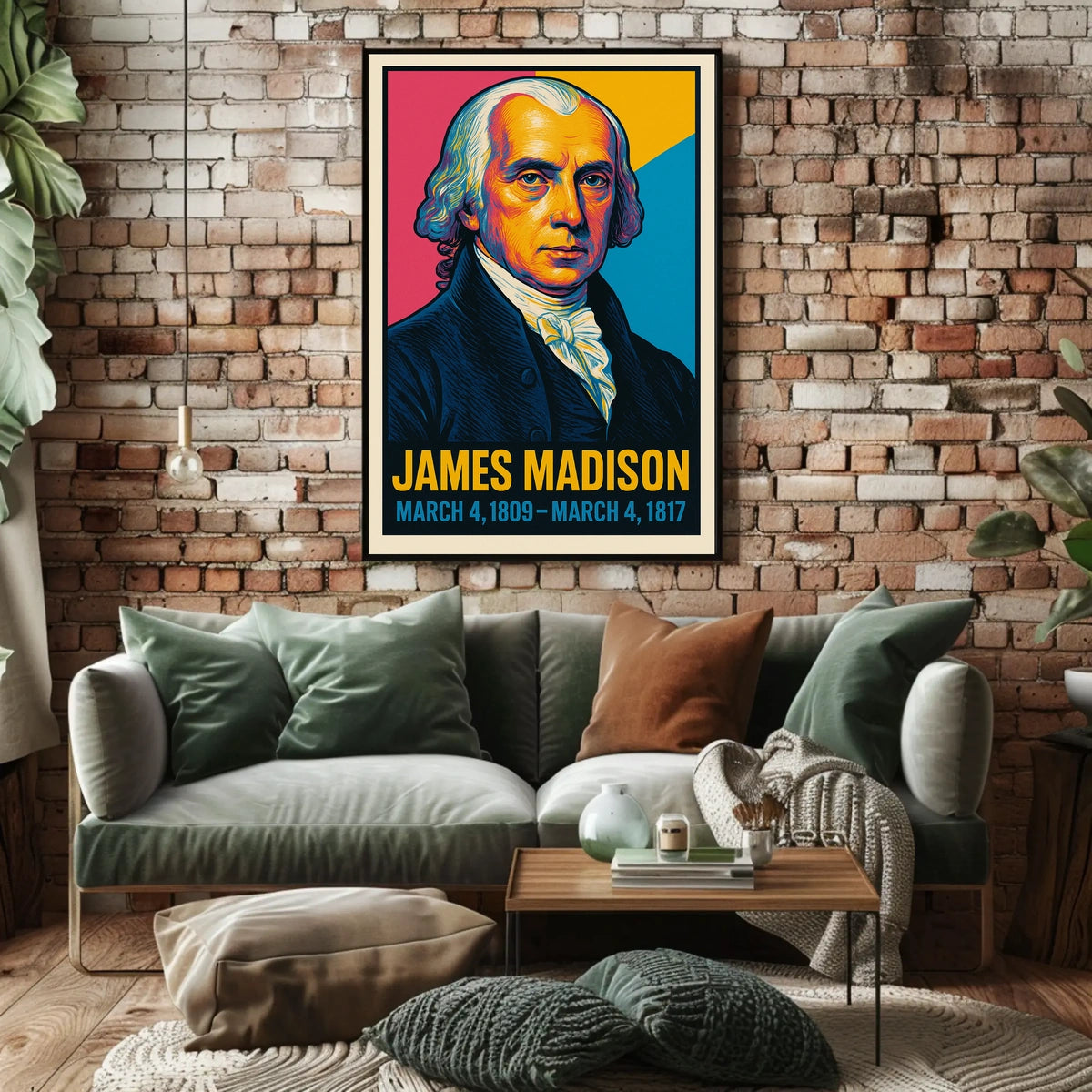 James Madison 4th President Poster