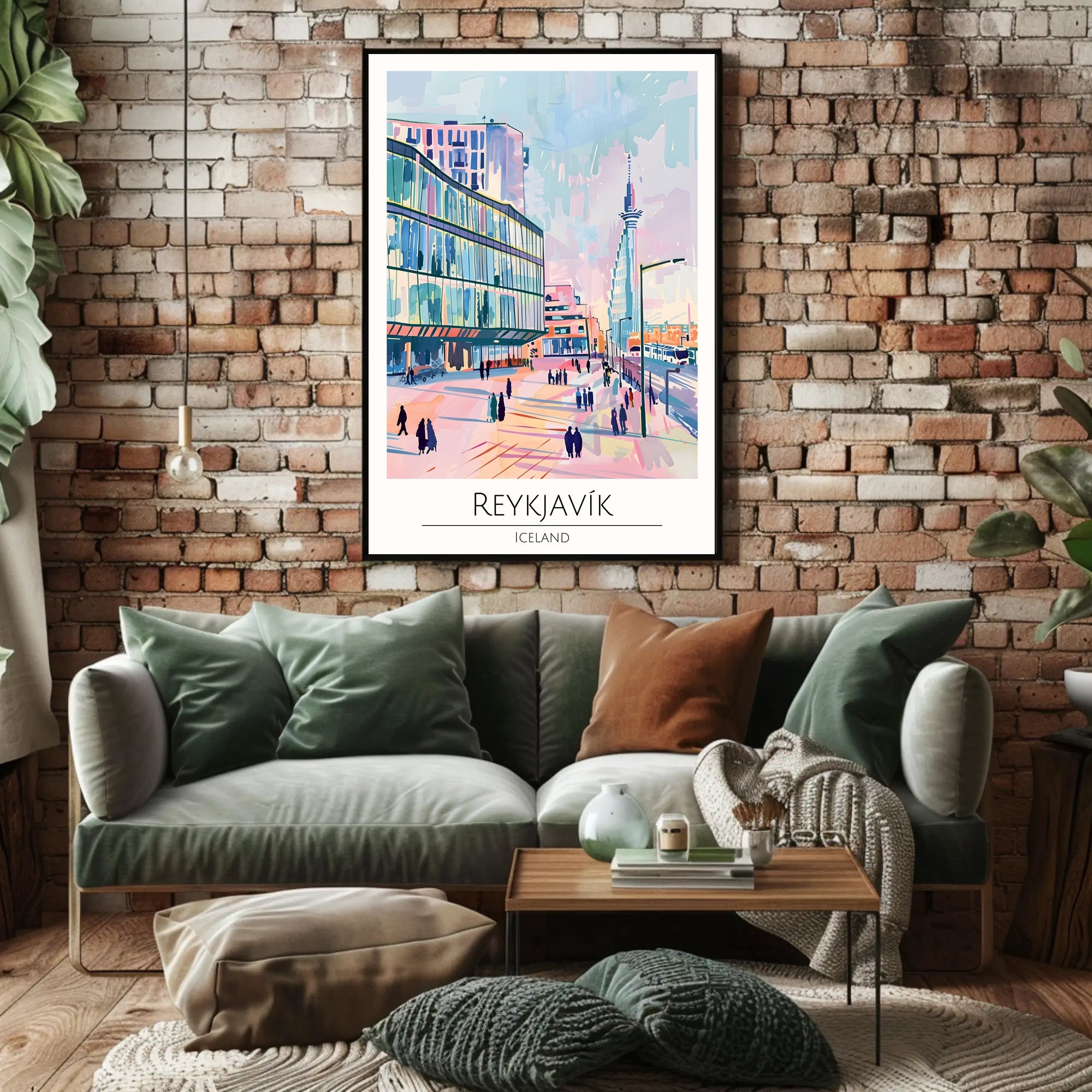 Vibrant Reykjavik Poster PosterGoat