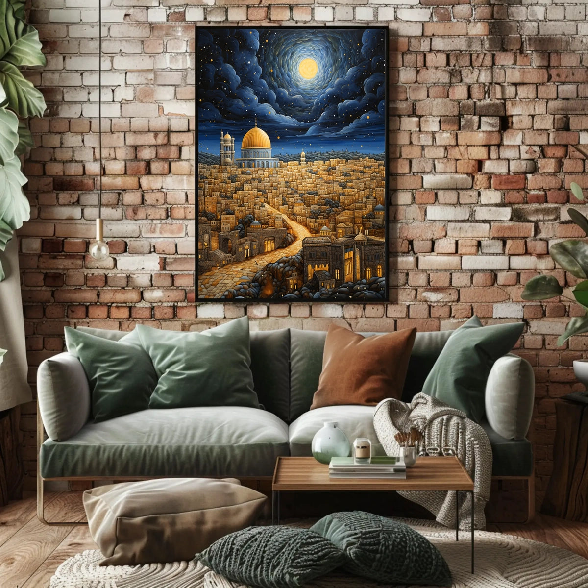 Stylized Middle Eastern Dome Cityscape Cultural Heritage Poster