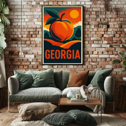 Georgia Peach Poster
