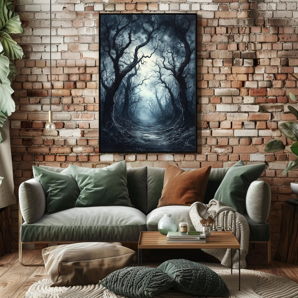 Haunting Mystical Forest Scene Abstract, Artistic, or Pop Culture Poster