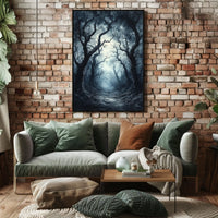 Haunting Mystical Forest Scene Abstract, Artistic, or Pop Culture Poster