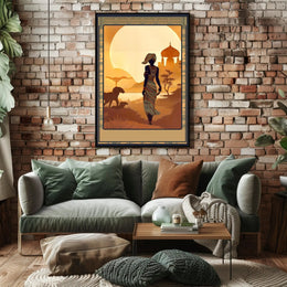 Sunset Silhouette Poster