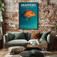 Snappers The Underwater World Poster PosterGoat