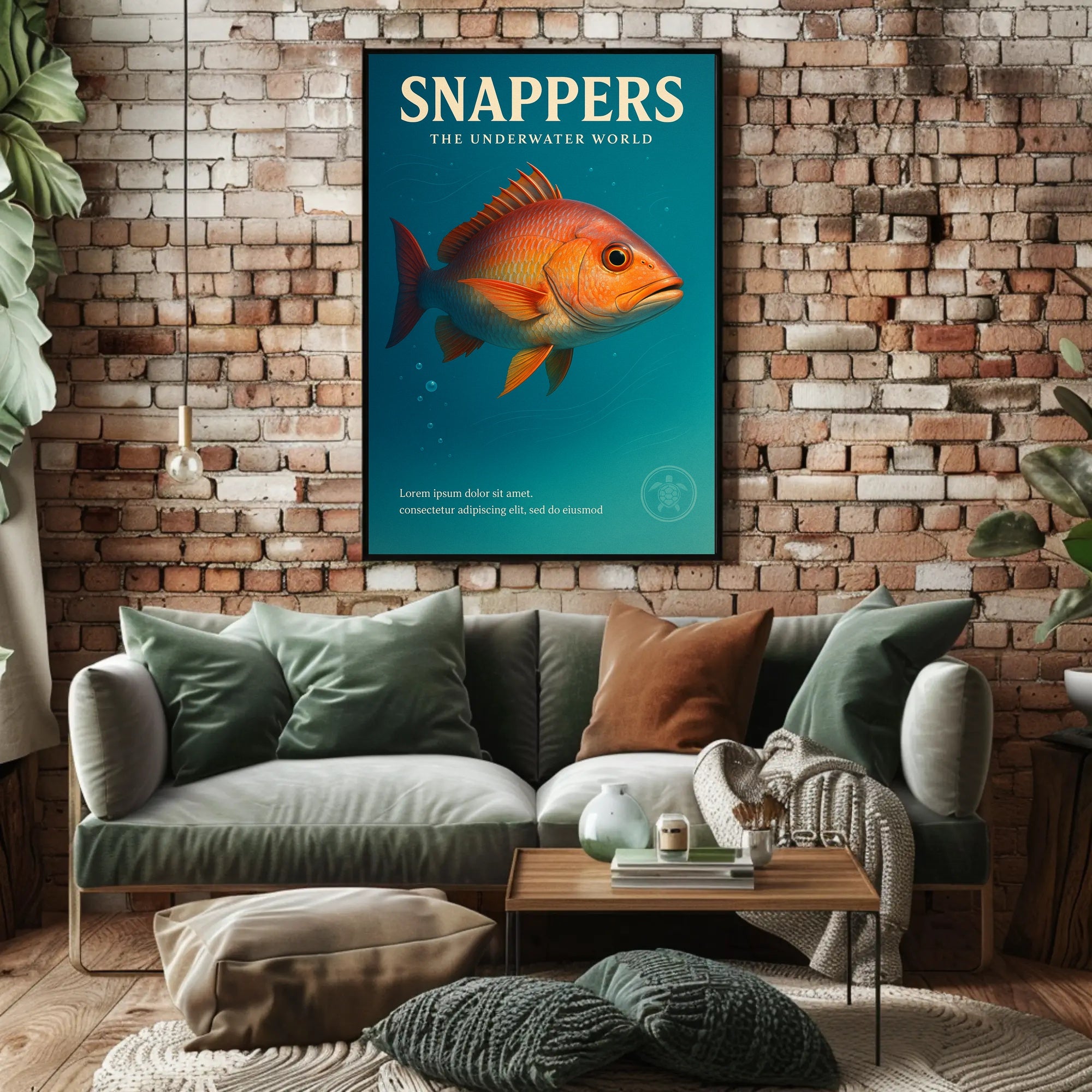 Snappers The Underwater World Poster PosterGoat