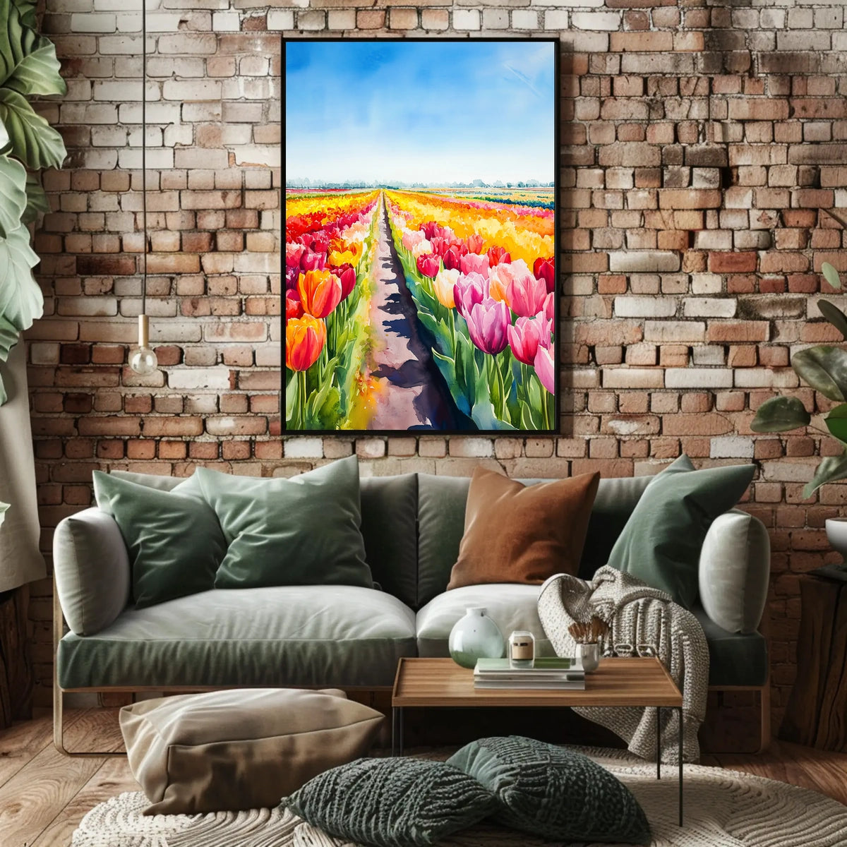 Netherlands Keukenhof Gardens Tulip Fields Poster