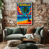 Tuvalu Tropical Paradise Poster