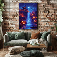 Halloween Manor: Gothic Nightfall Fantasy or Mythology Poster