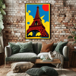 Eiffel Tower Pop Art Poster