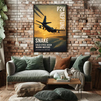 Snake Cold Eyes Over Warm Waters Poster PosterGoat