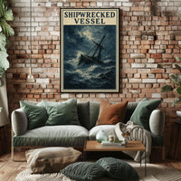 Shipwrecked Vessel Poster