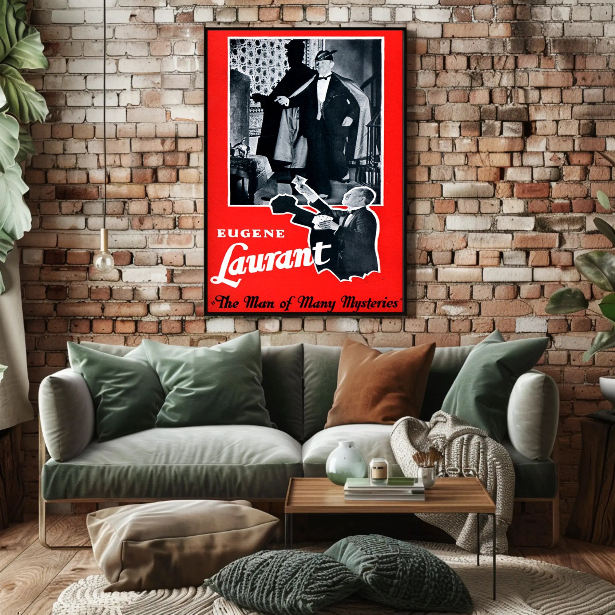 Eugene Laurant Magician Vintage Magic Show Poster Artistic Poster
