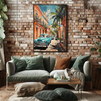 Vintage Havana Streets Vintage Poster