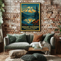 Mount Rainier National Park Poster
