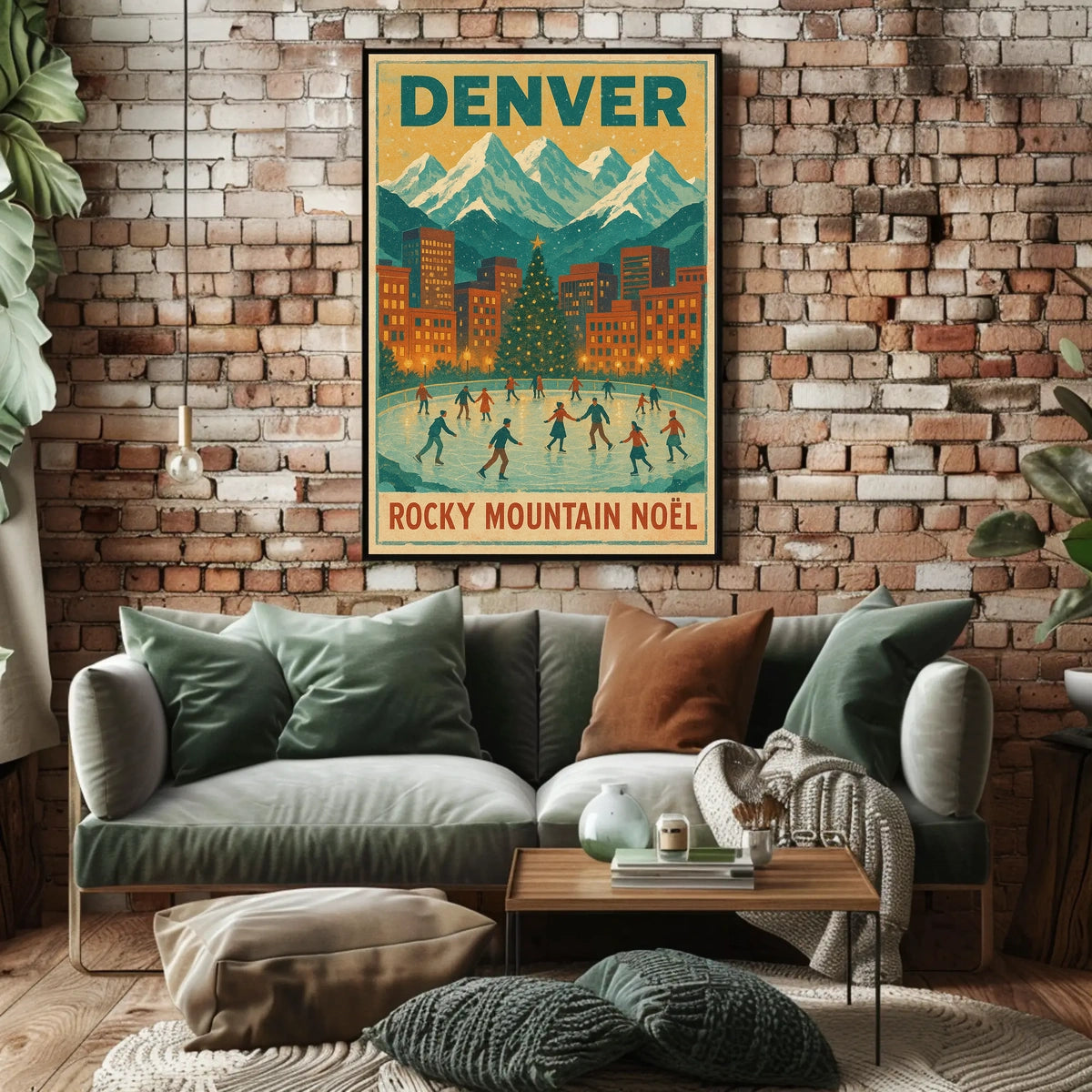 Denver Rocky Mountain Noël Poster