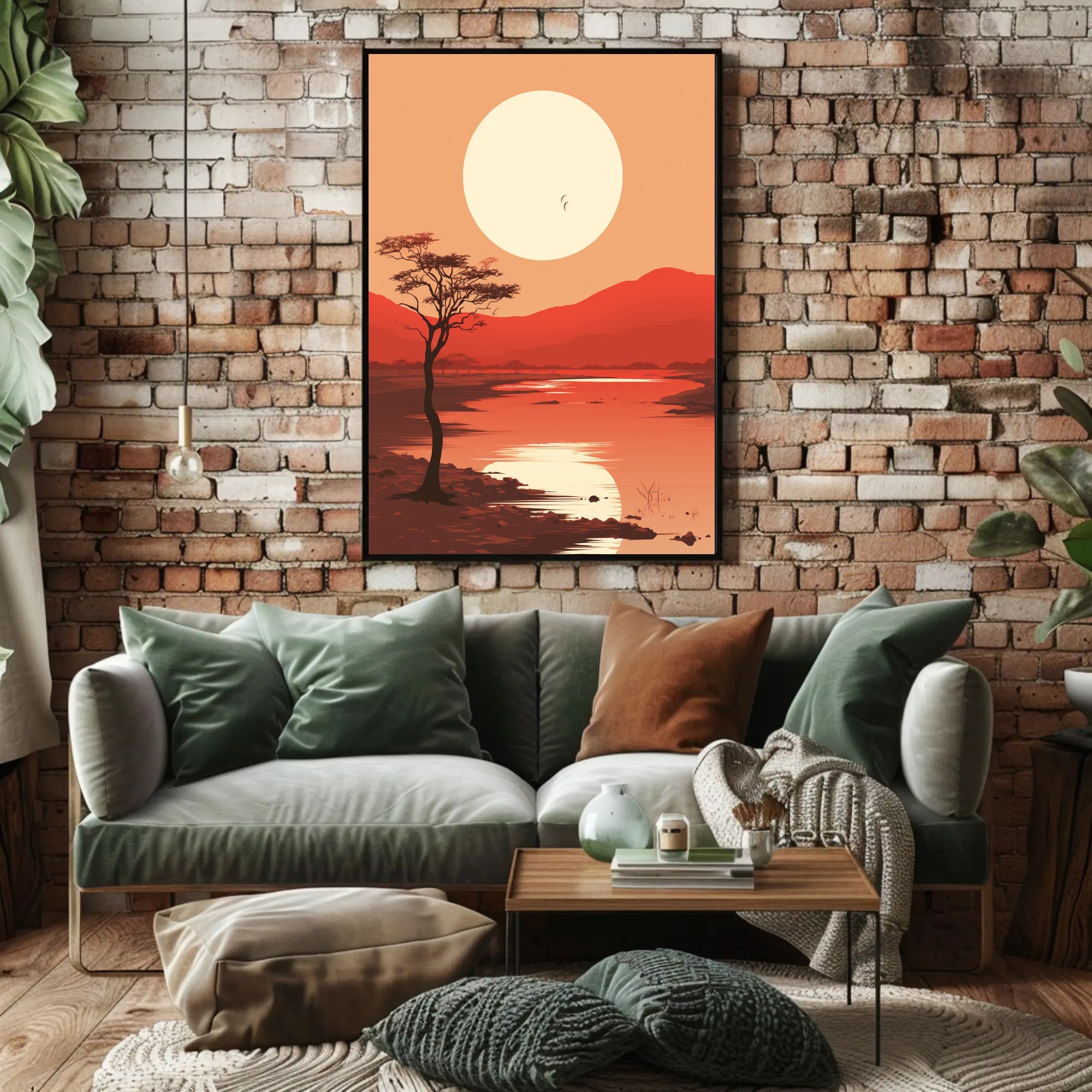 Tranquil Sunset Over The Savannah Poster