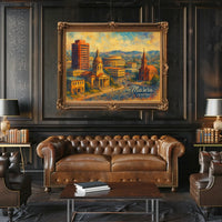 Maseru Cityscape Travel Minimalist Poster