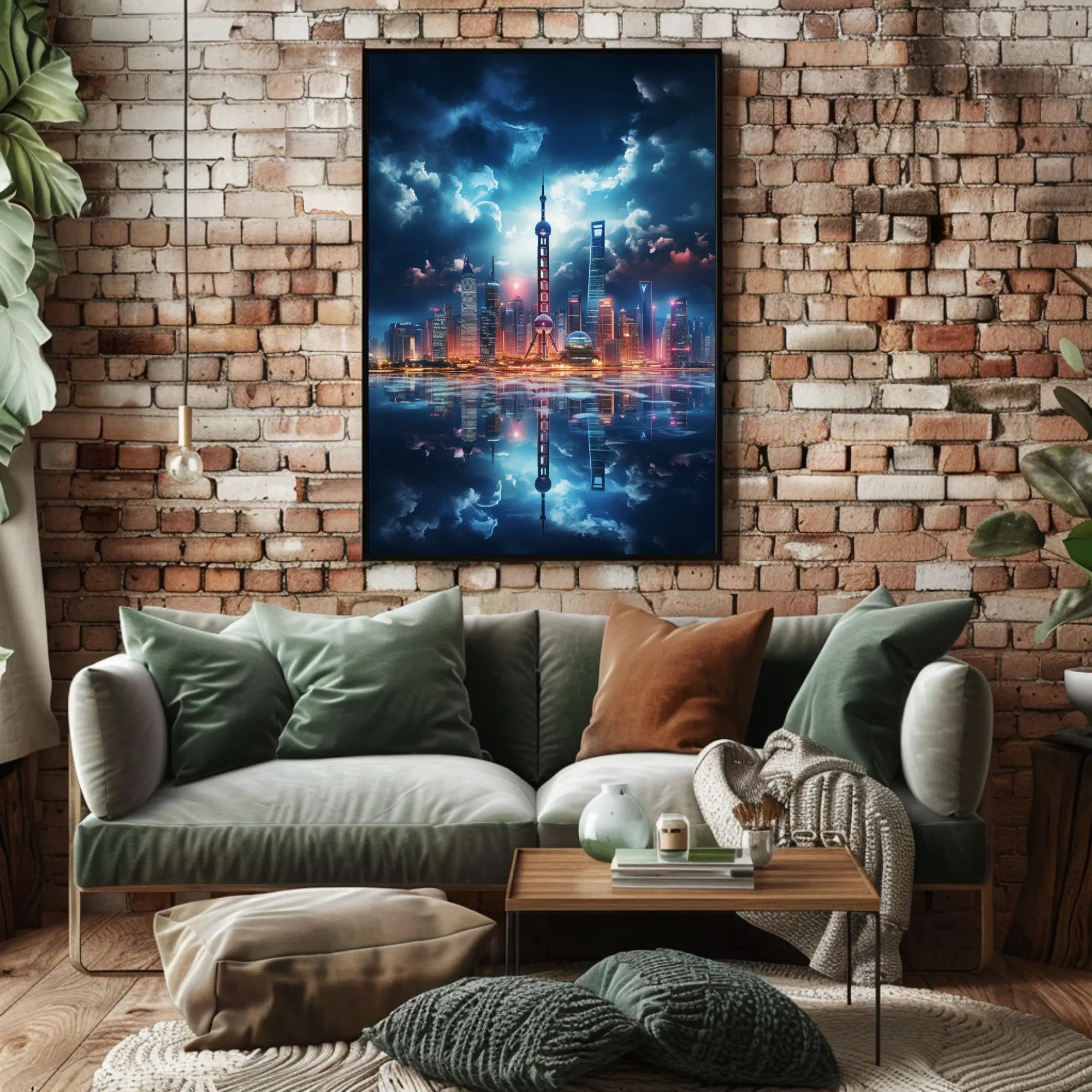 Reflections Of A Modern Skyline Modern Poster