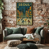 Winter Skating In Seoul Poster