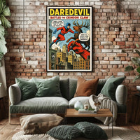 Daredevil Battles the Crimson Claw Poster