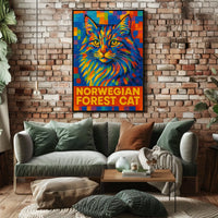 Norwegian Forest Cat Poster