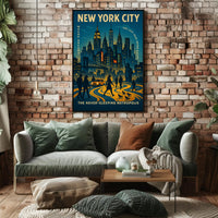 New York City The Never-Sleeping Metropolis Poster