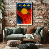 Vibrant Heraldic Emblem Poster
