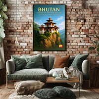 Bhutan Land of the Thunder Dragon Poster PosterGoat