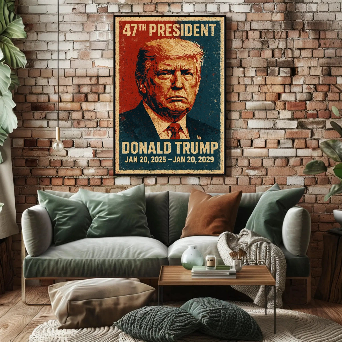 Donald Trump Leadership Strength Typography Poster