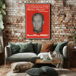 U.S. Wartime Propaganda Poster Featuring Admiral Yamamoto Poster PosterGoat