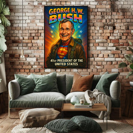 George H. W. Bush 41st President Poster