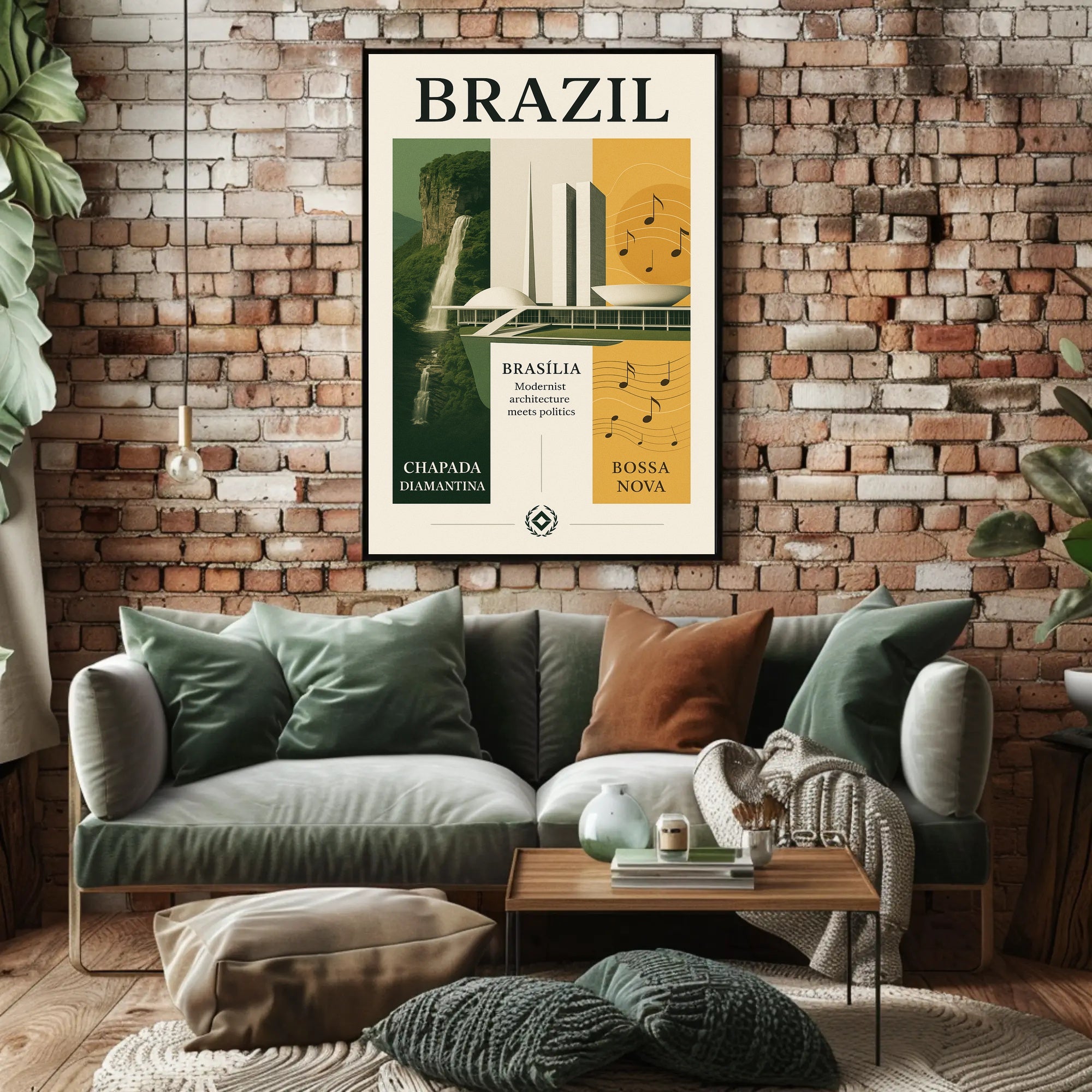 Brazil Modernist Harmony Poster PosterGoat
