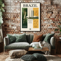 Brazil Modernist Harmony Poster PosterGoat