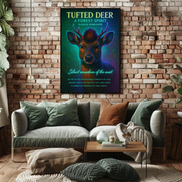Tufted Deer A Forest Spirit Poster