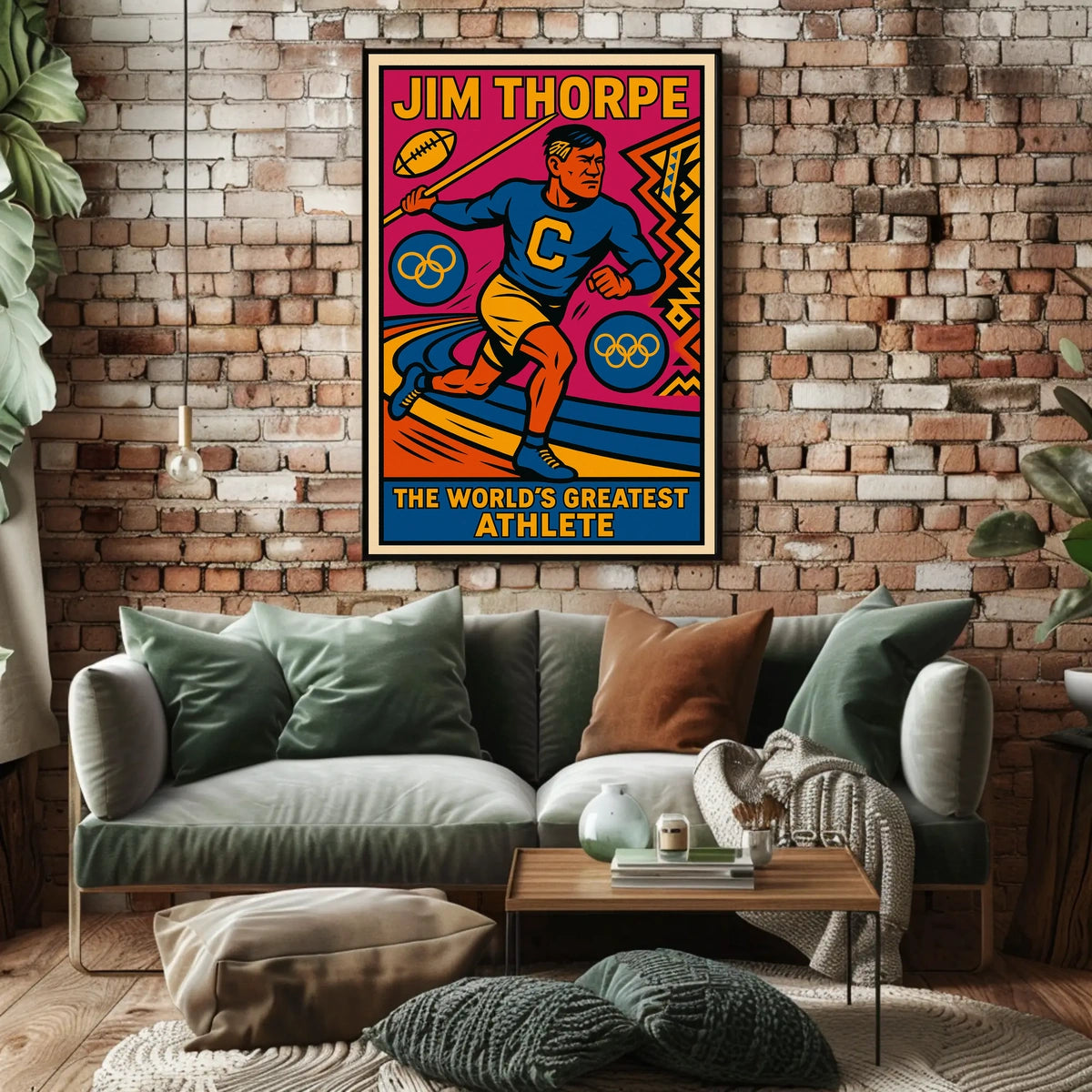 Jim Thorpe Legendary Athlete Poster